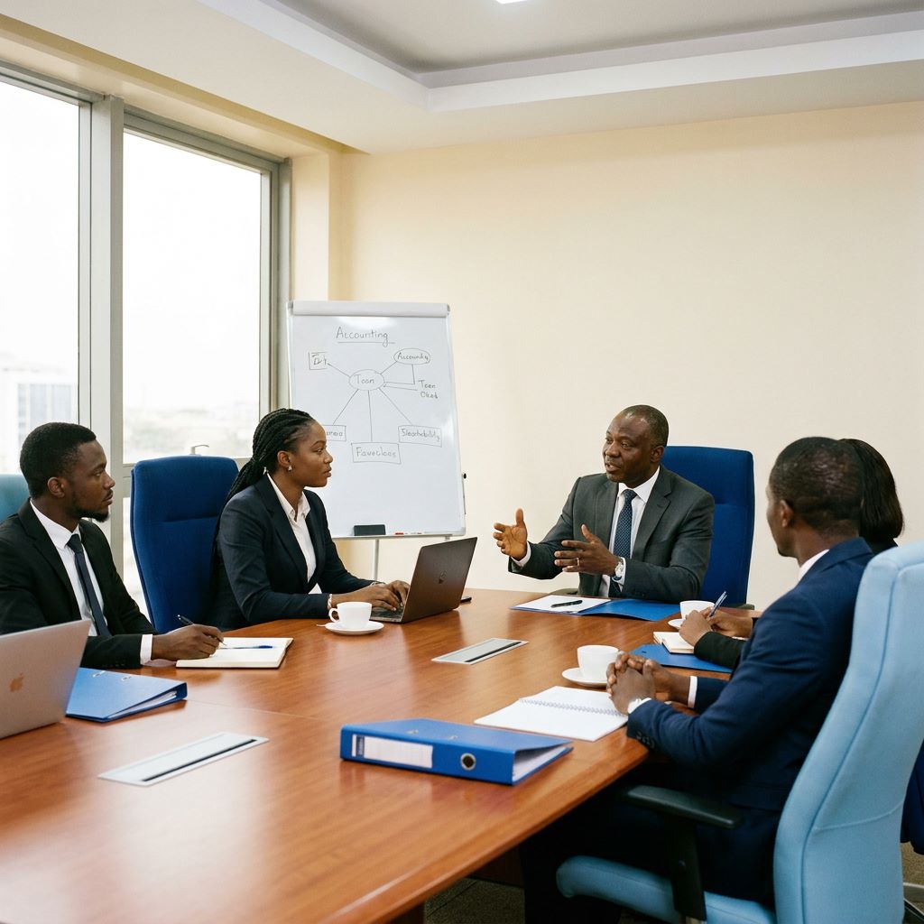 Professional teaching and executive learning session in Nigeria